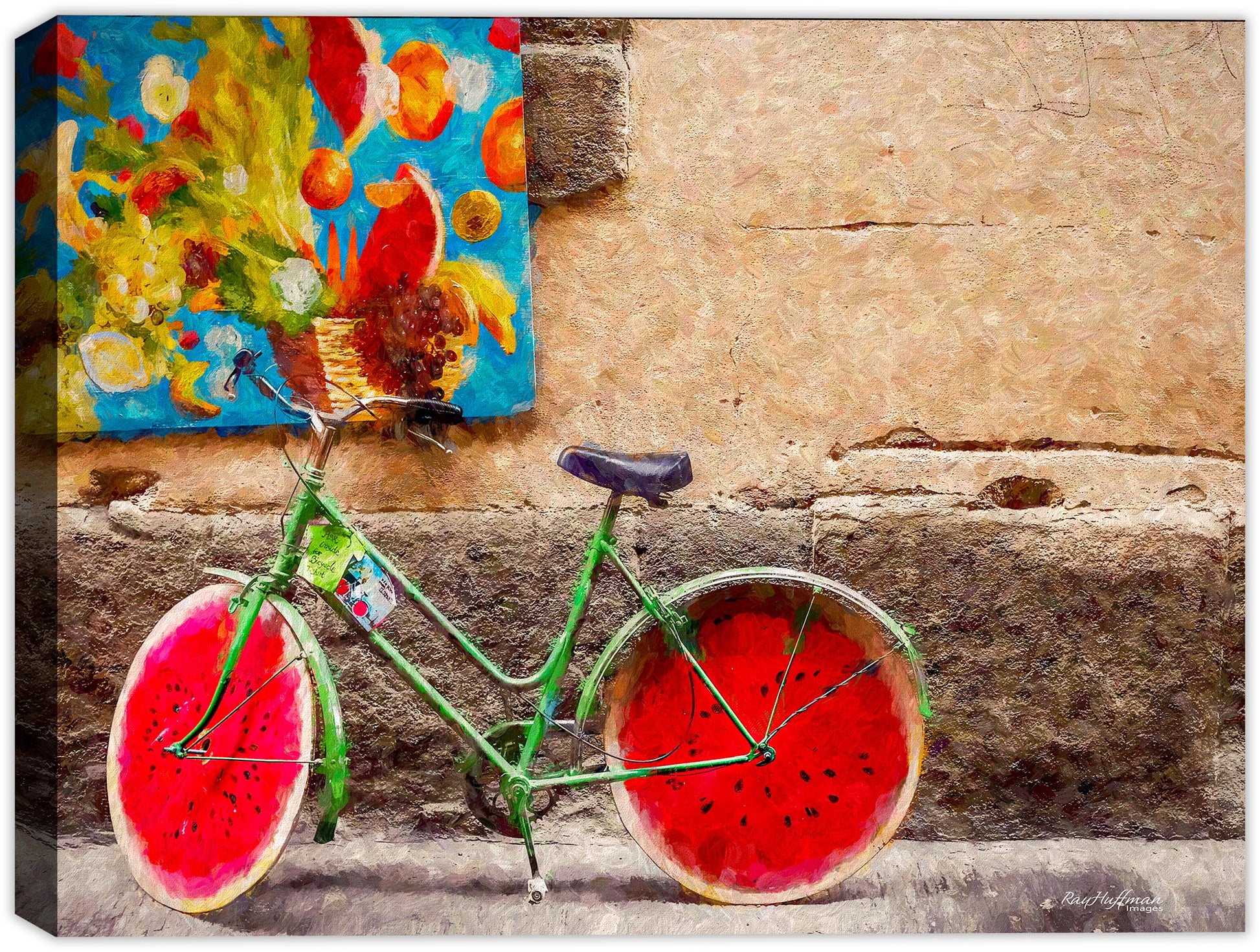 Bike for Rent Painting - Florence Italy