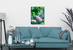 Summer Joy - Hummingbird  Painting - Printed on Canvas. Hanging on Living Room Wall.