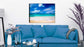 Wrapped Canvas Print Hung on Living Room Wall