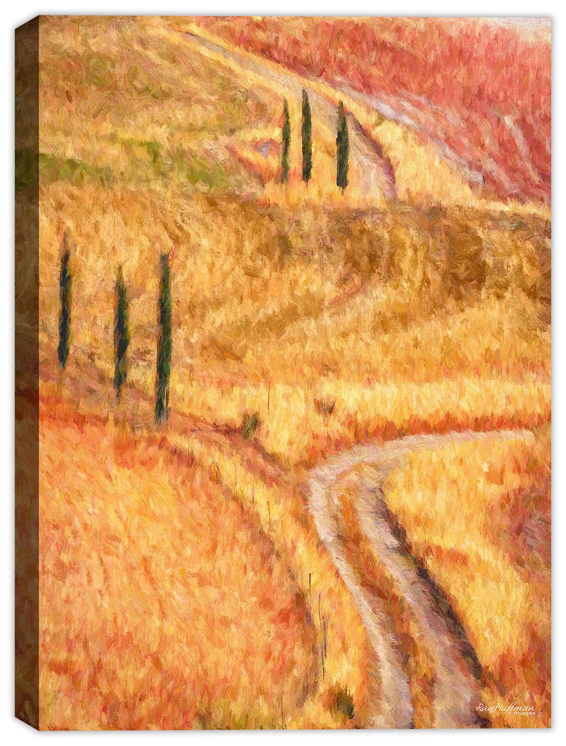 Countryside Painting Siena Italy - on Canvas