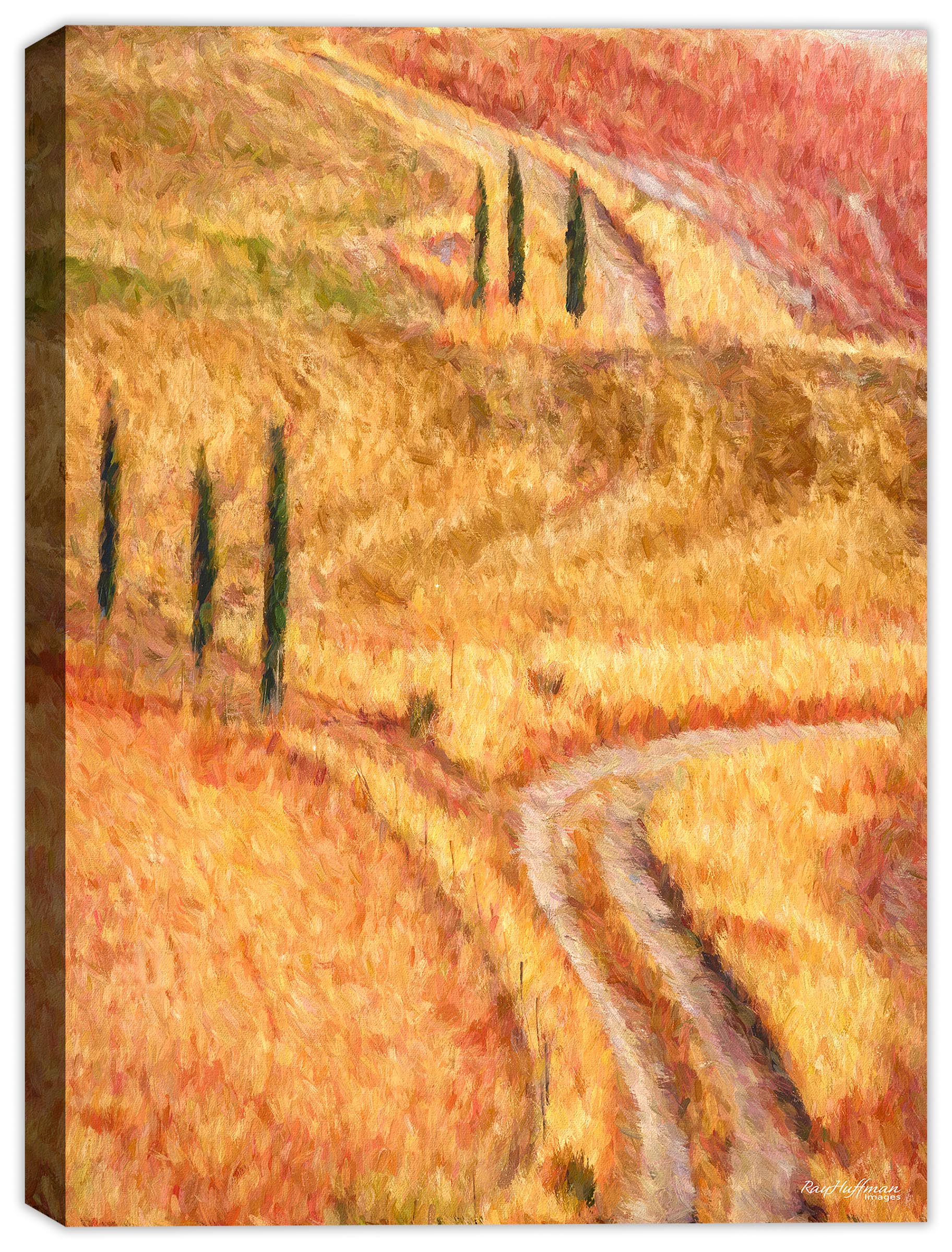 Countryside Painting Siena Italy