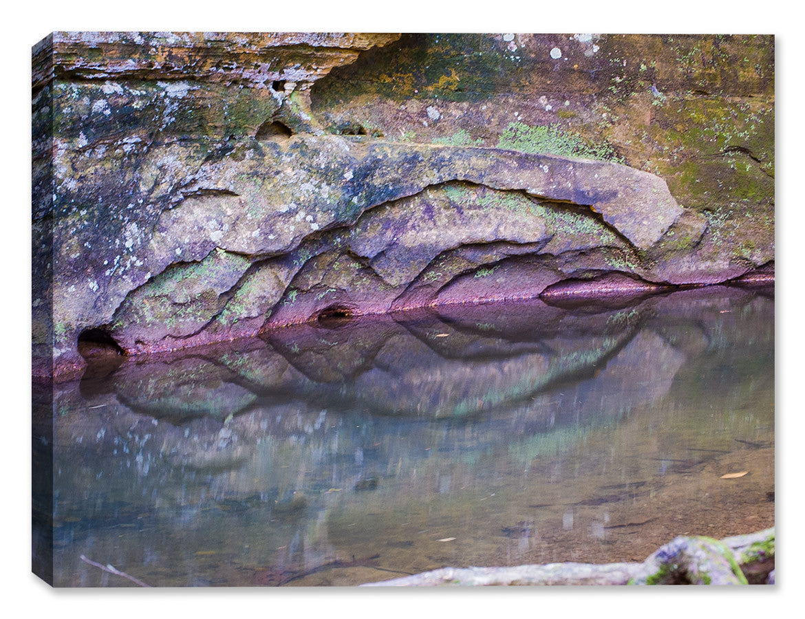Purple Rock Reflections - Canvas Art Plus