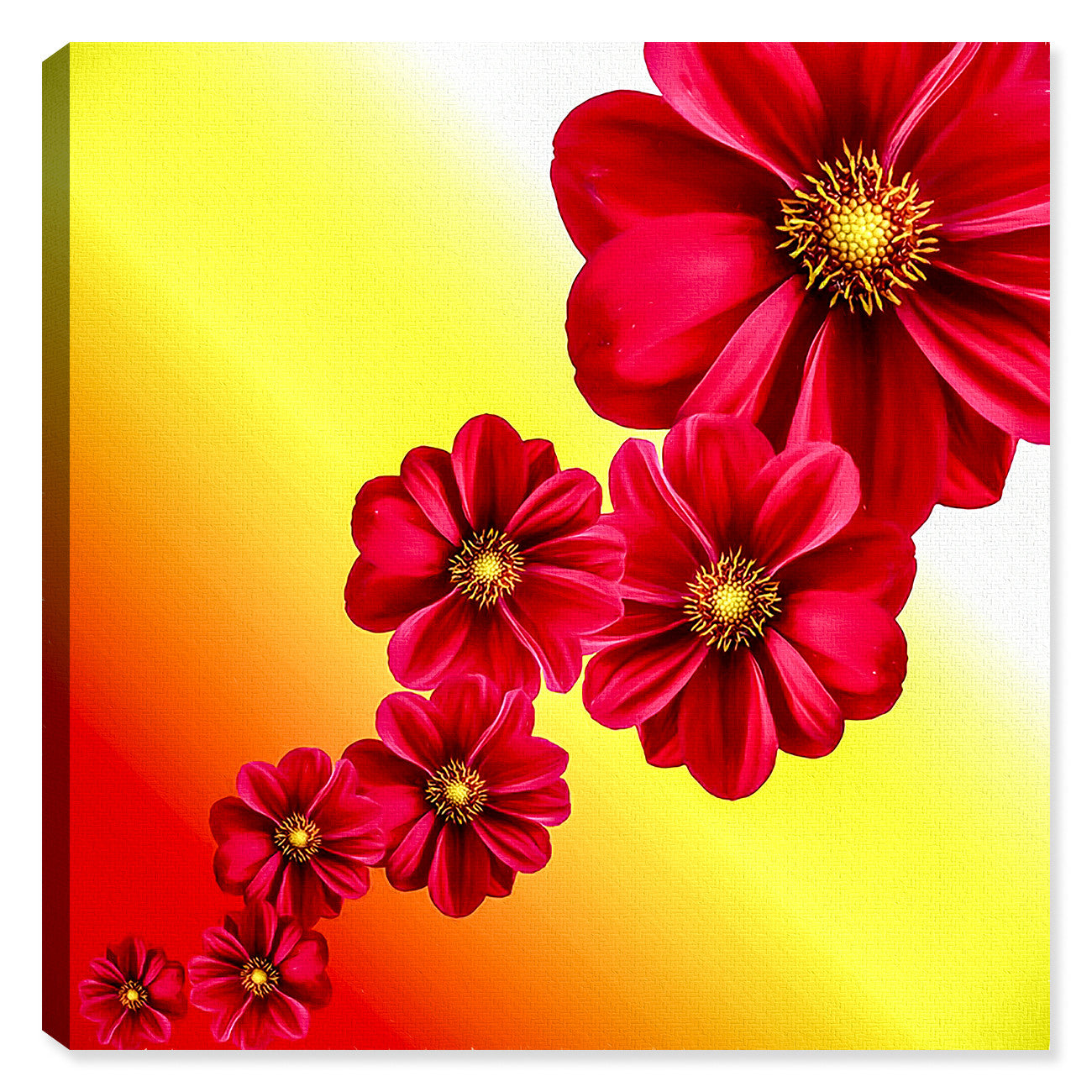 Red Flowers- Canvas Art - Canvas Art Plus