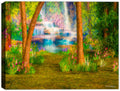 Enchanted Forest Painting printed on Canvas