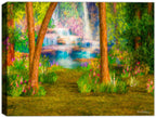 Enchanted Forest Painting printed on Canvas