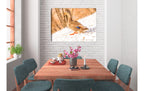 Female Mallard - Fine Art Photography - on Canvas - Hanging on Dining Room Wall