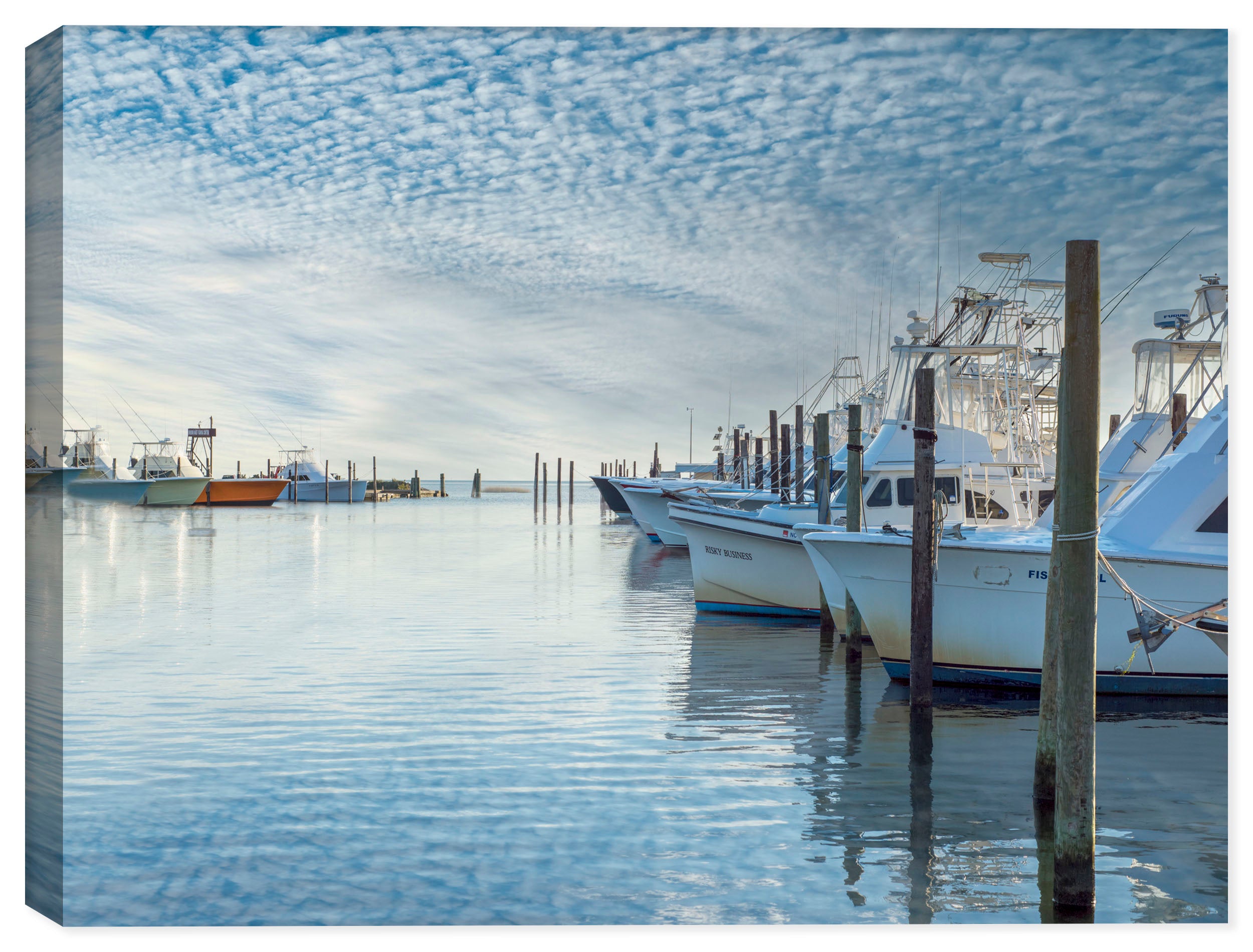 Fine Art Photography of Fishing Boats - on Canvas - Waterproof