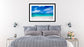White Sand Beach - Framed Photograph on Bedroom Wall
