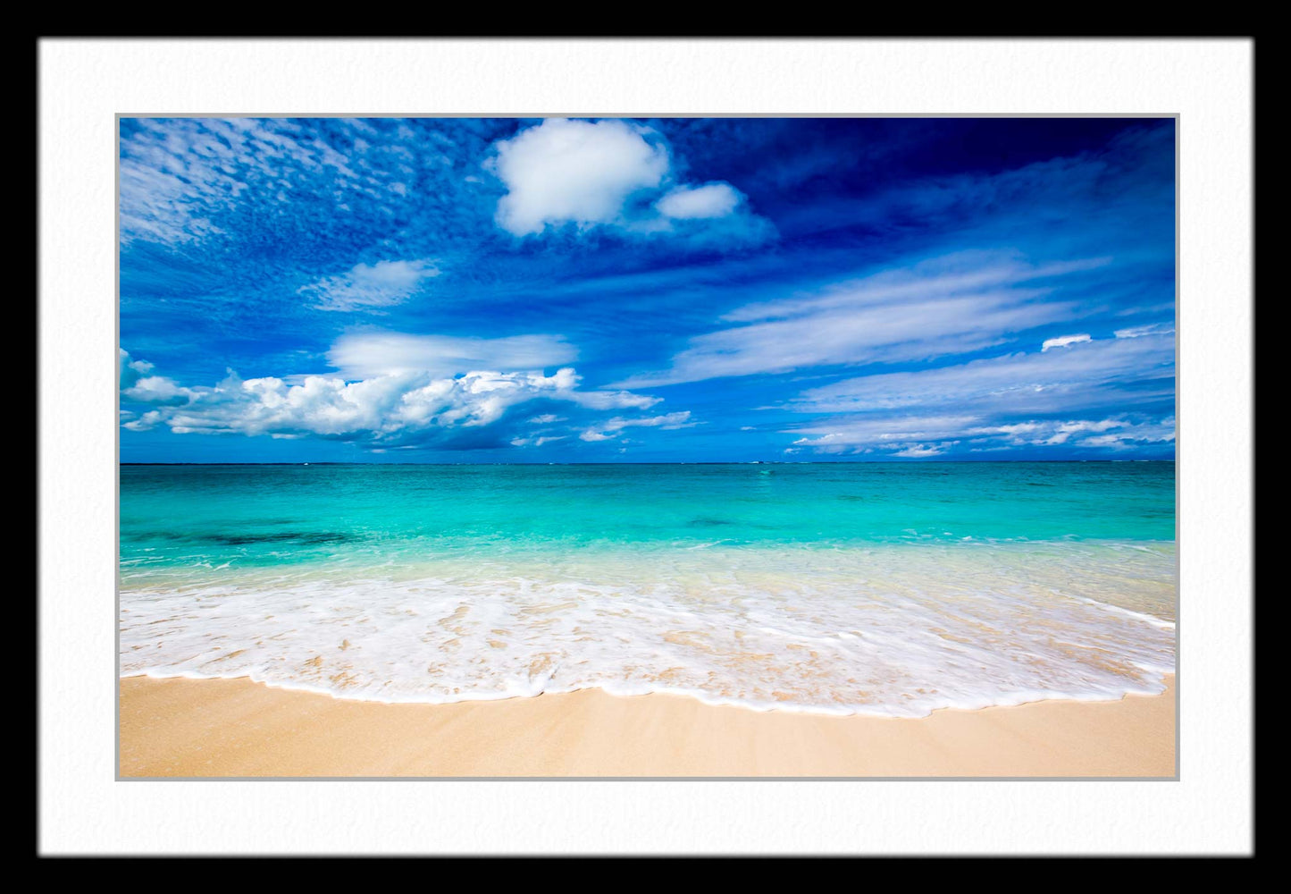 White Sand Beach - Framed Photograph 