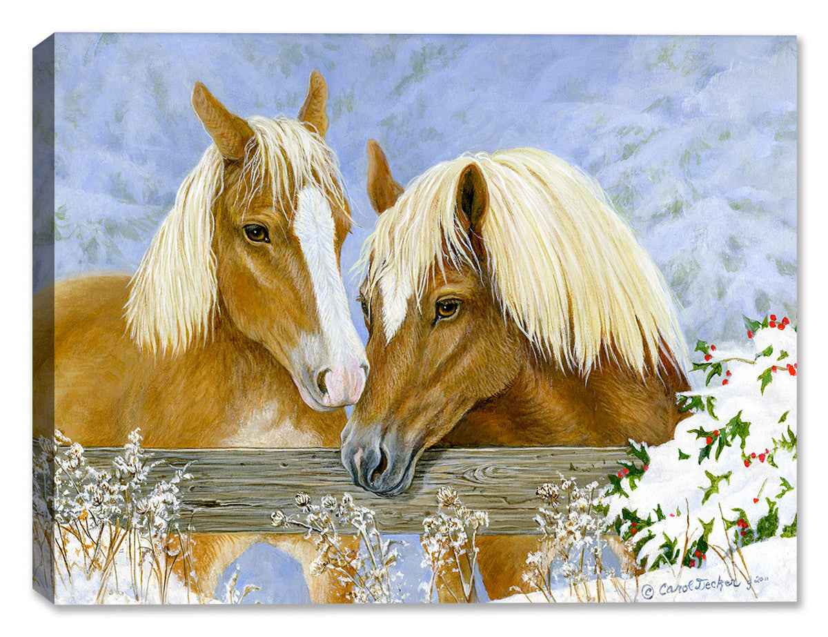 Holiday Horses by Carol Decker - Canvas Art Plus