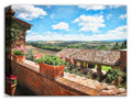 Painting of a Tuscan Village printed on Canvas
