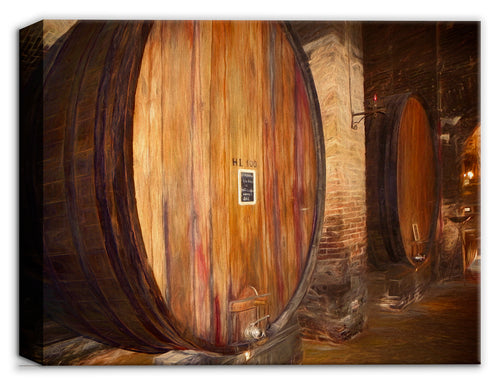 Wine Cellar on Canvas