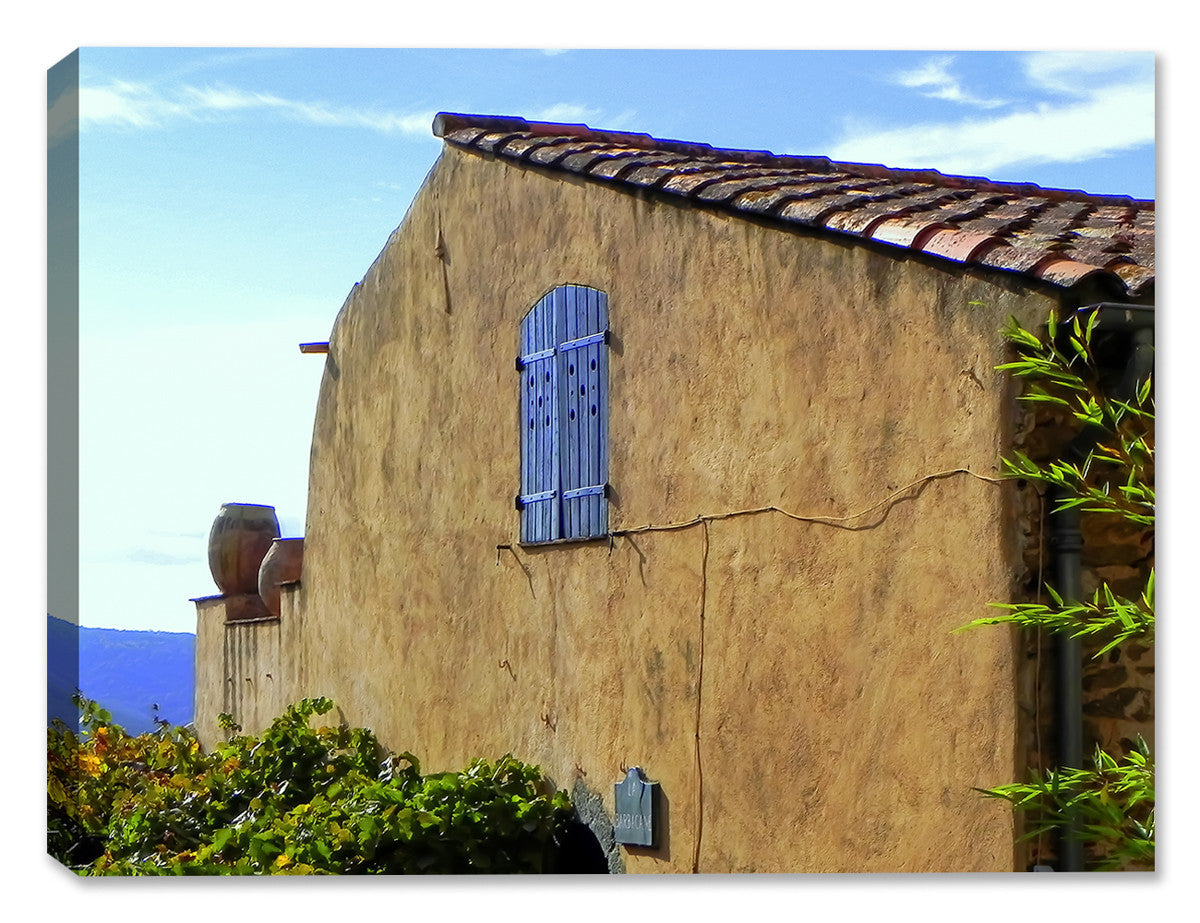 Photograph of an Old Building in France - printed on Canvas