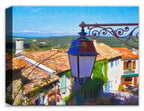 French Rooftops Painting - Printed on Canvas