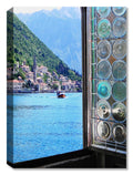 Photo of the Bay of Kotor with a view of the water, printed on canvas