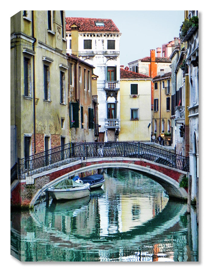 Fine Art Photography of a a walking bridge in Venice Italy - printed on Canvas