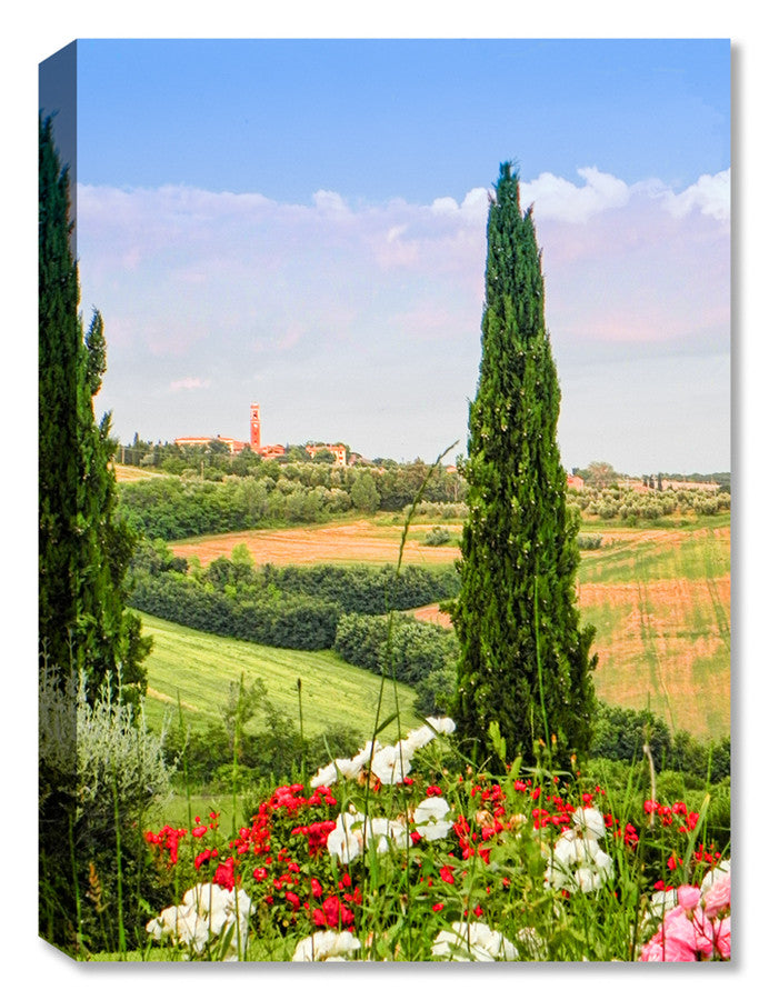 Canvas Print of an image of the Umbria Bell Tower