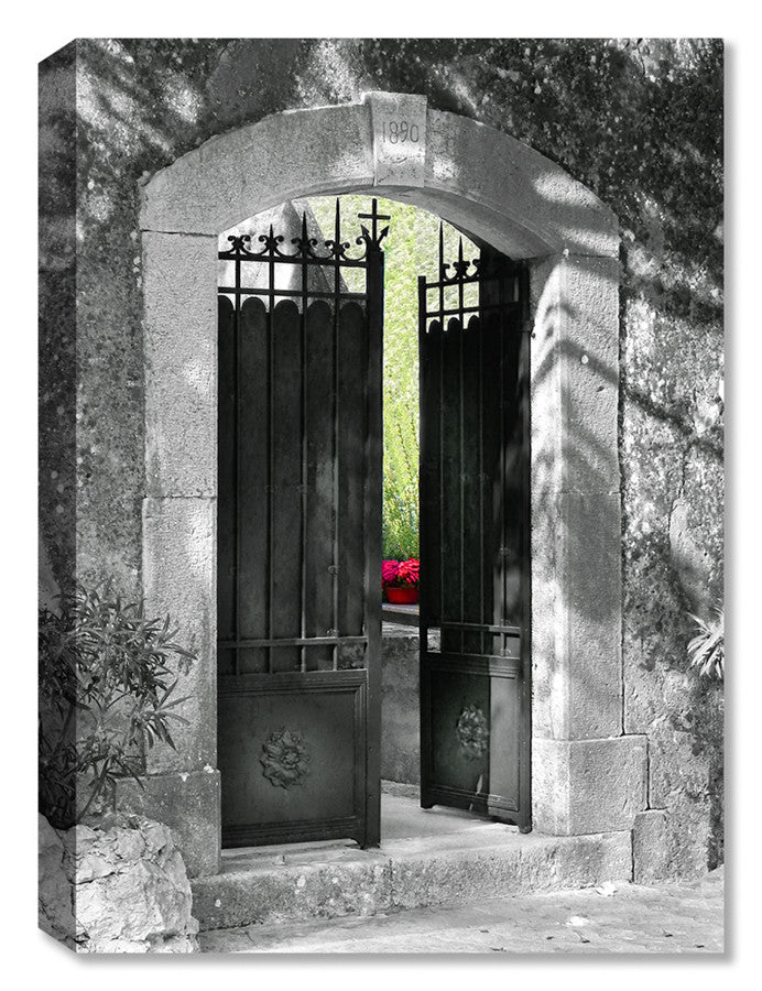 Photograph of a Gate in France - printed on Canvas