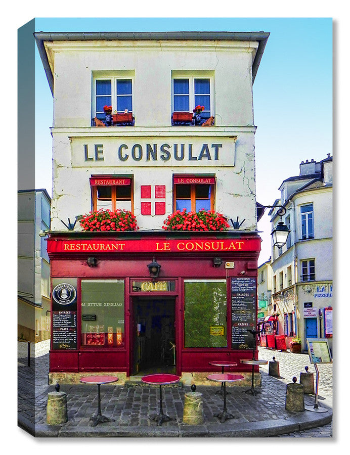 Fine Art Image of Le Consult Cafe' on Canvas