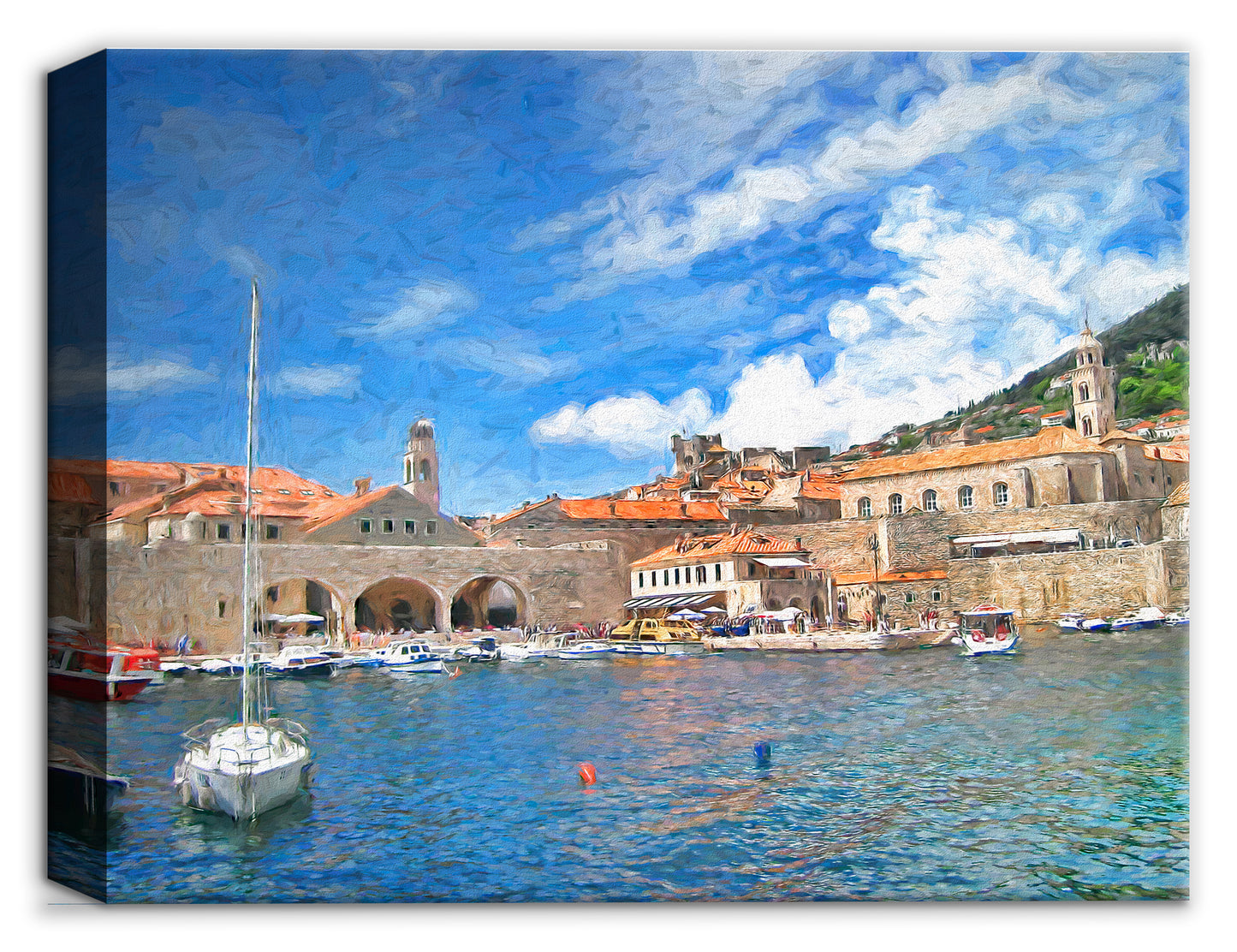 Port Dubronvnik Croatia - Canvas Art