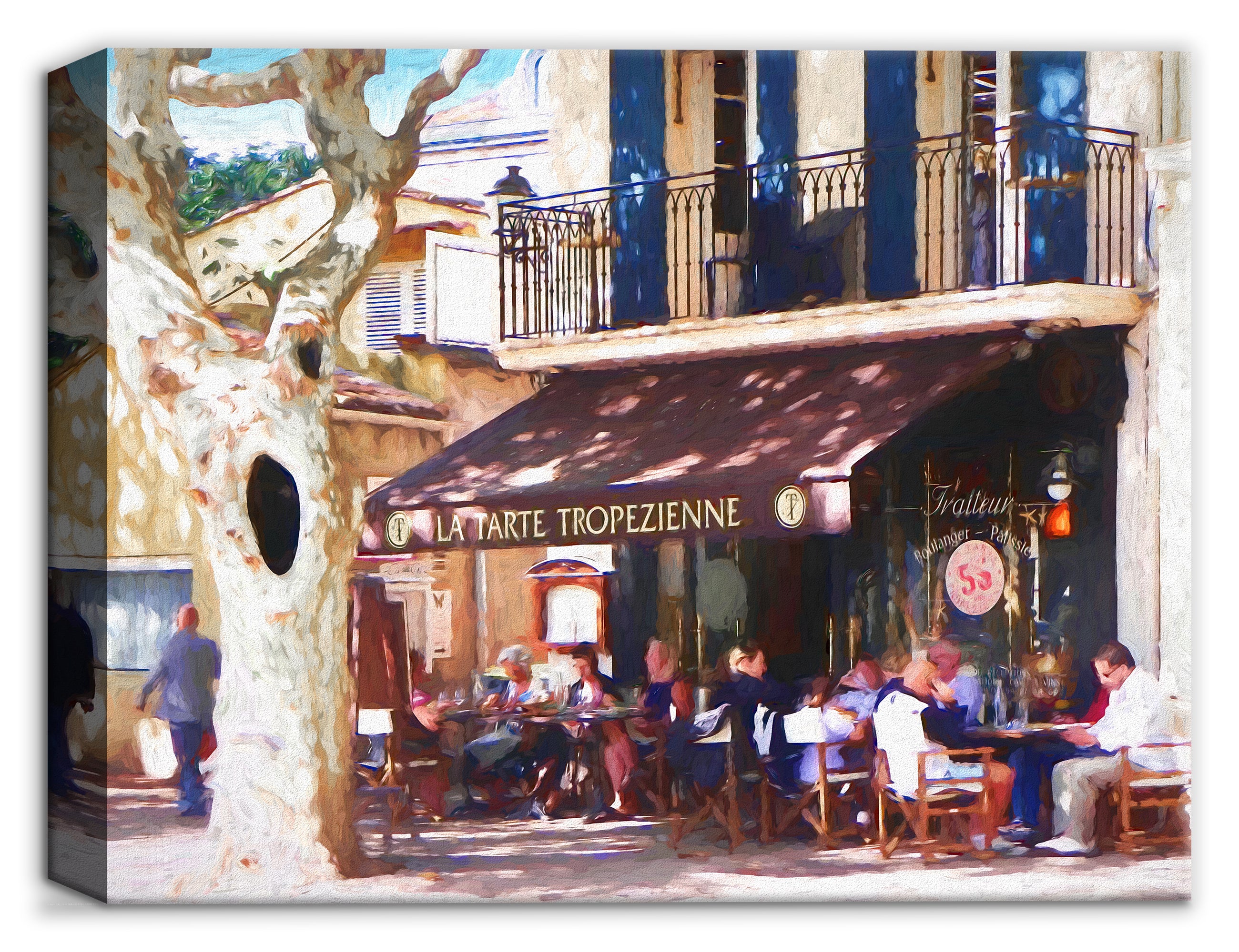Fine Art Print of a French Bakery - Print on Canvas