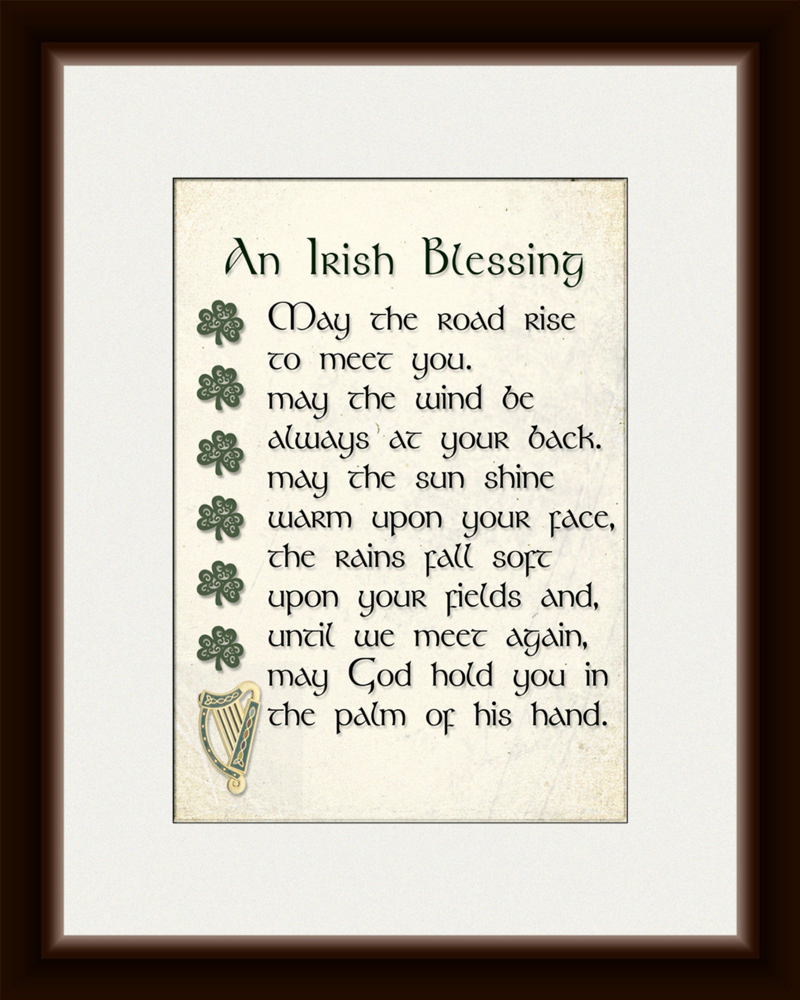 Framed Irish Blessing
