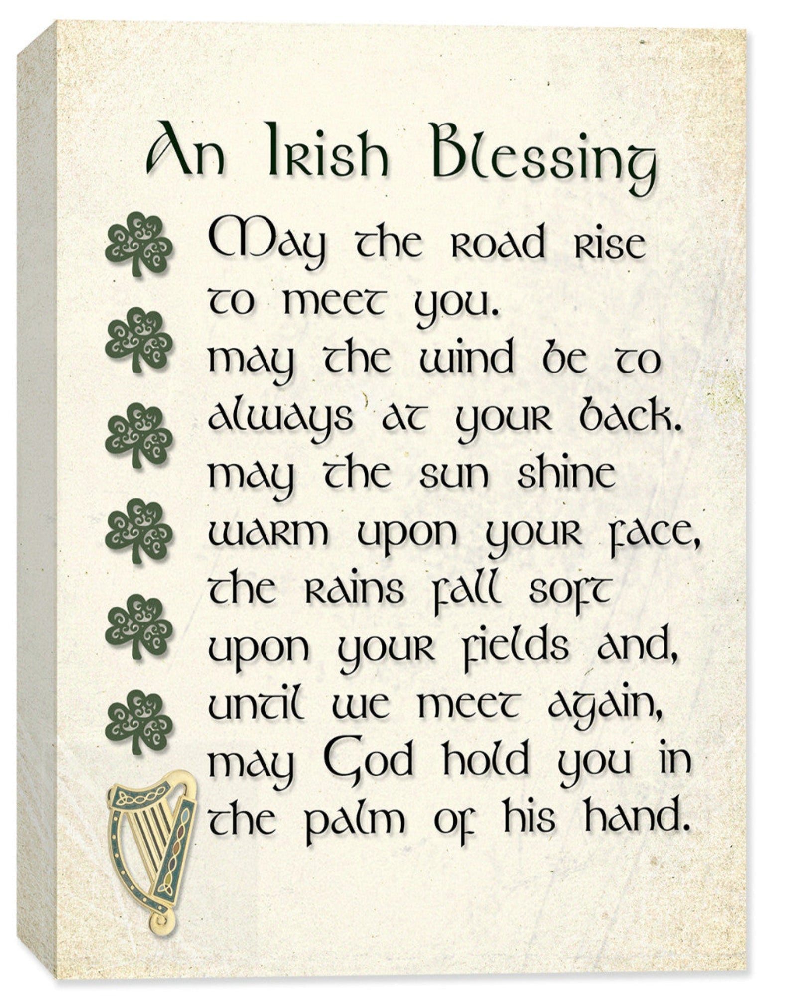 Irish Blessing Canvas Art - May the Road - Printed on Canvas 
