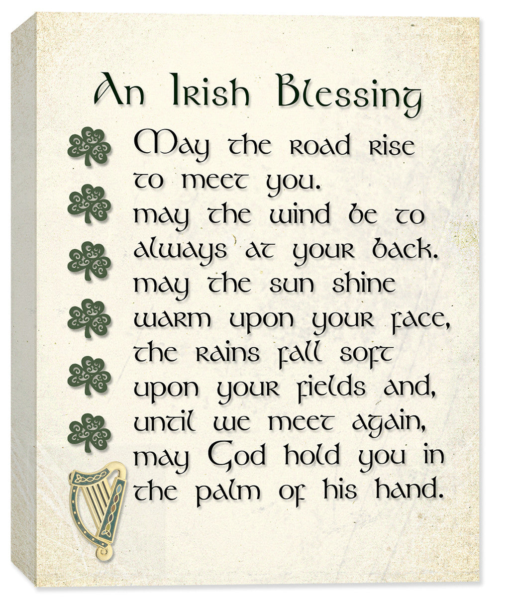 Irish Blessing Canvas Art - May the Road - Canvas Art Plus