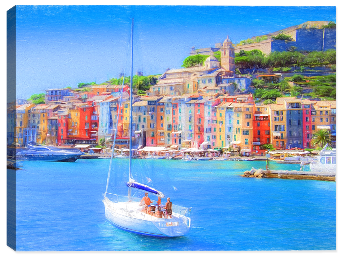 Seaside in Italy  - Canvas Art Print - Canvas Art Plus