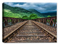 Rails over the River Fine Art Photography on Canvas.