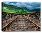 Rails over the River Fine Art Photography on Canvas.