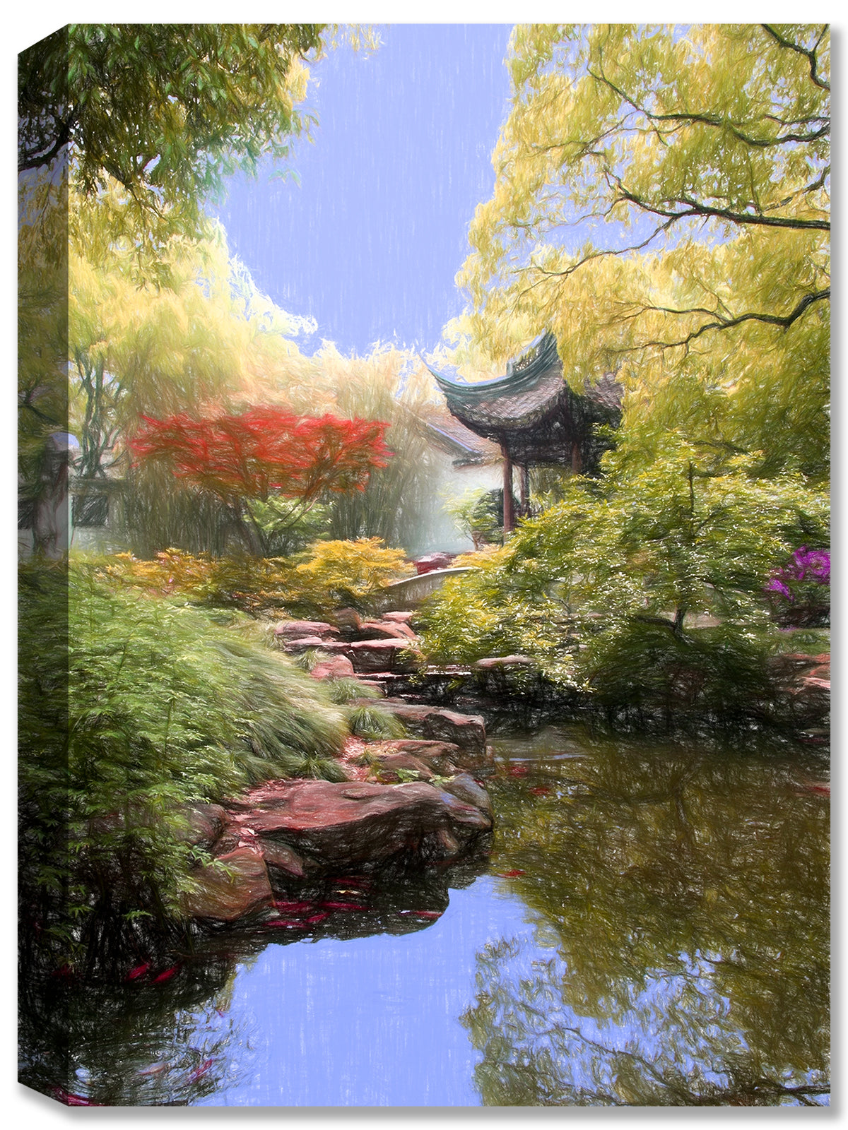 Painting of a Japanese Monetary - Printed on Canvas 