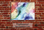 Abstract Art on Outdoor Brick  Wall -  Waterproof