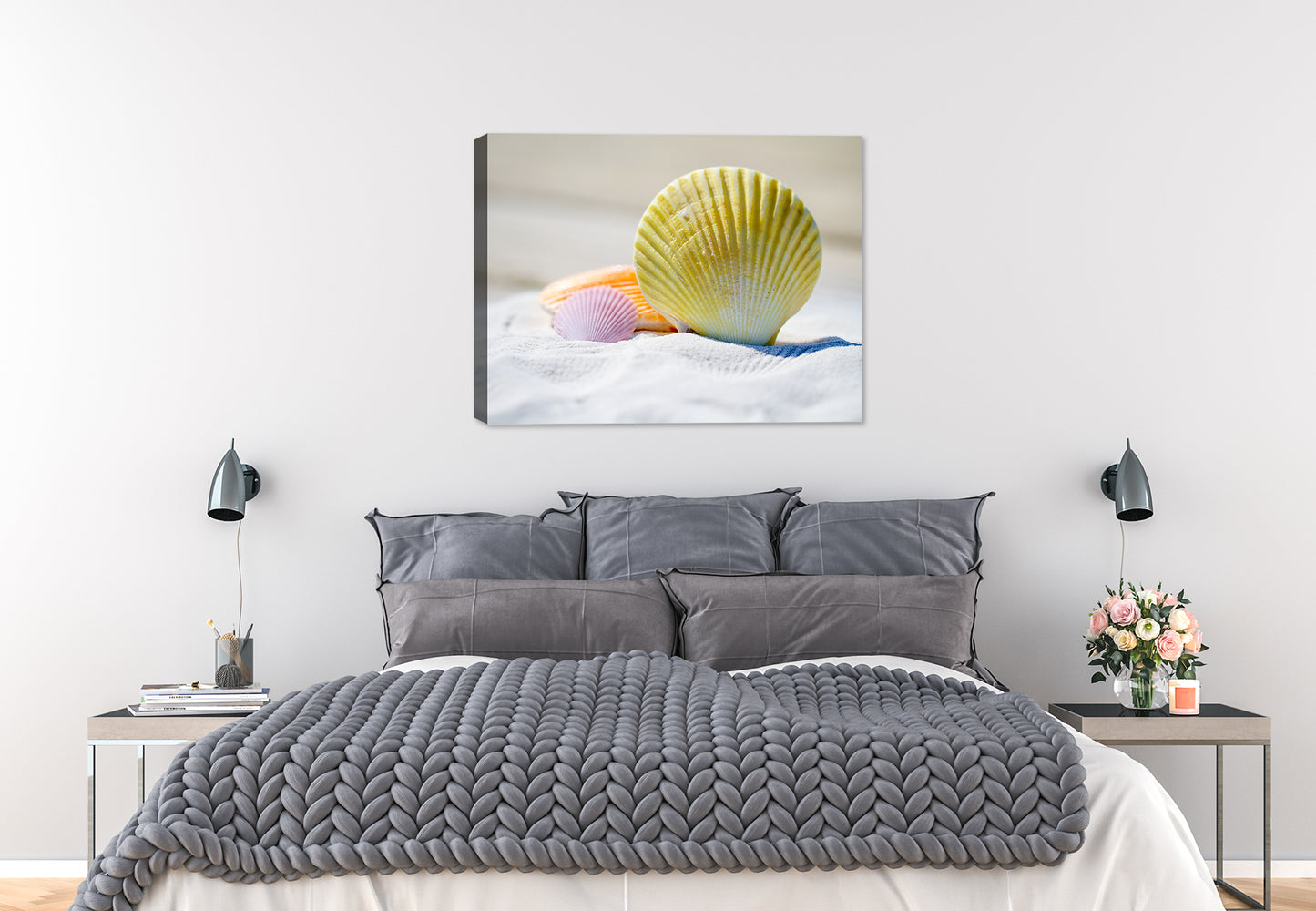 Sea Shells on the Beach - Canvas Art Print