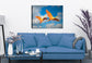 Spoonbills in Flight Painting - Canvas Art