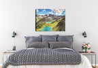 Walking in Clouds Canvas Print on Bedroom Wall