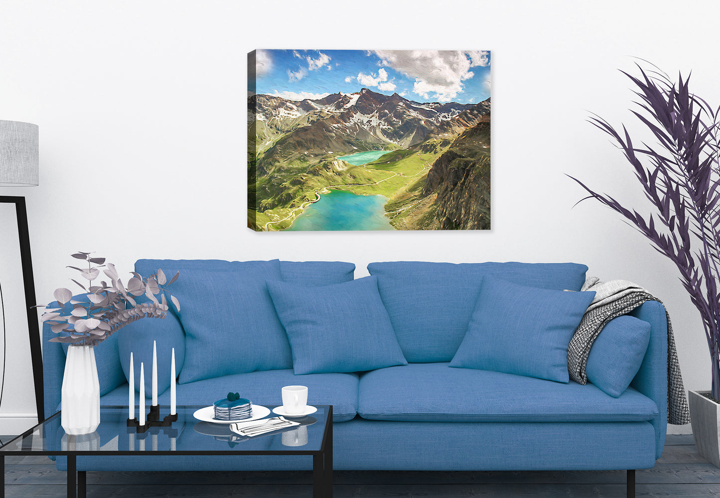 A Walk in the Clouds (Alps) - Canvas Art Painting