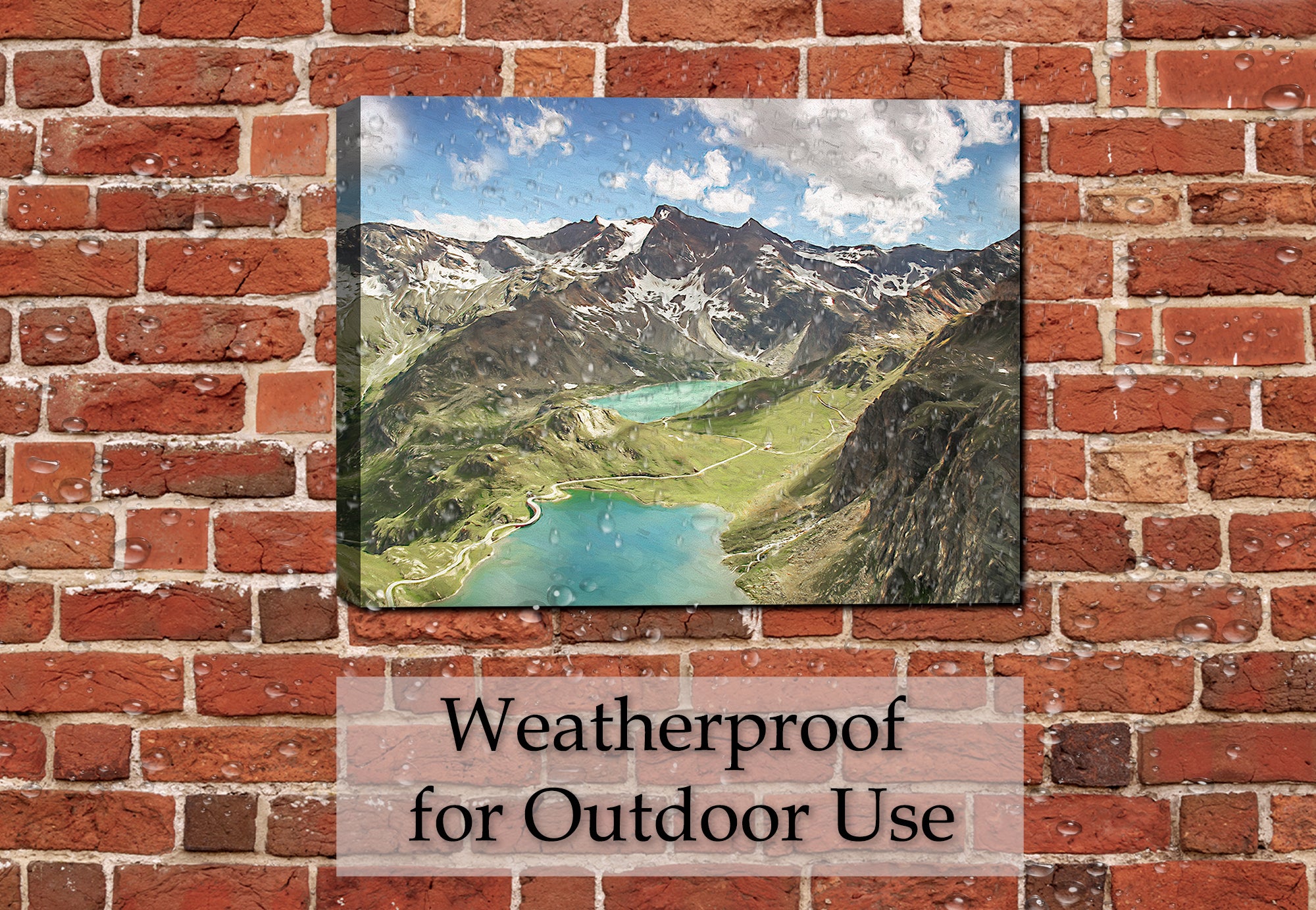 Walking in the Clouds Canvas on Patio Wall