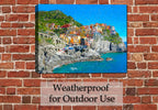 Alpine Way Image on Waterproof Canvas on Patio Brick Wall