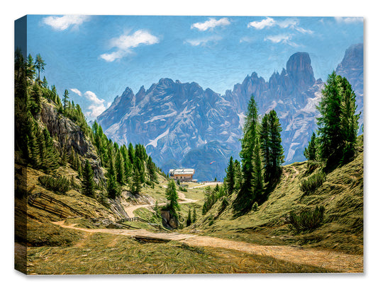 Alpine Way Canvas Art Painting