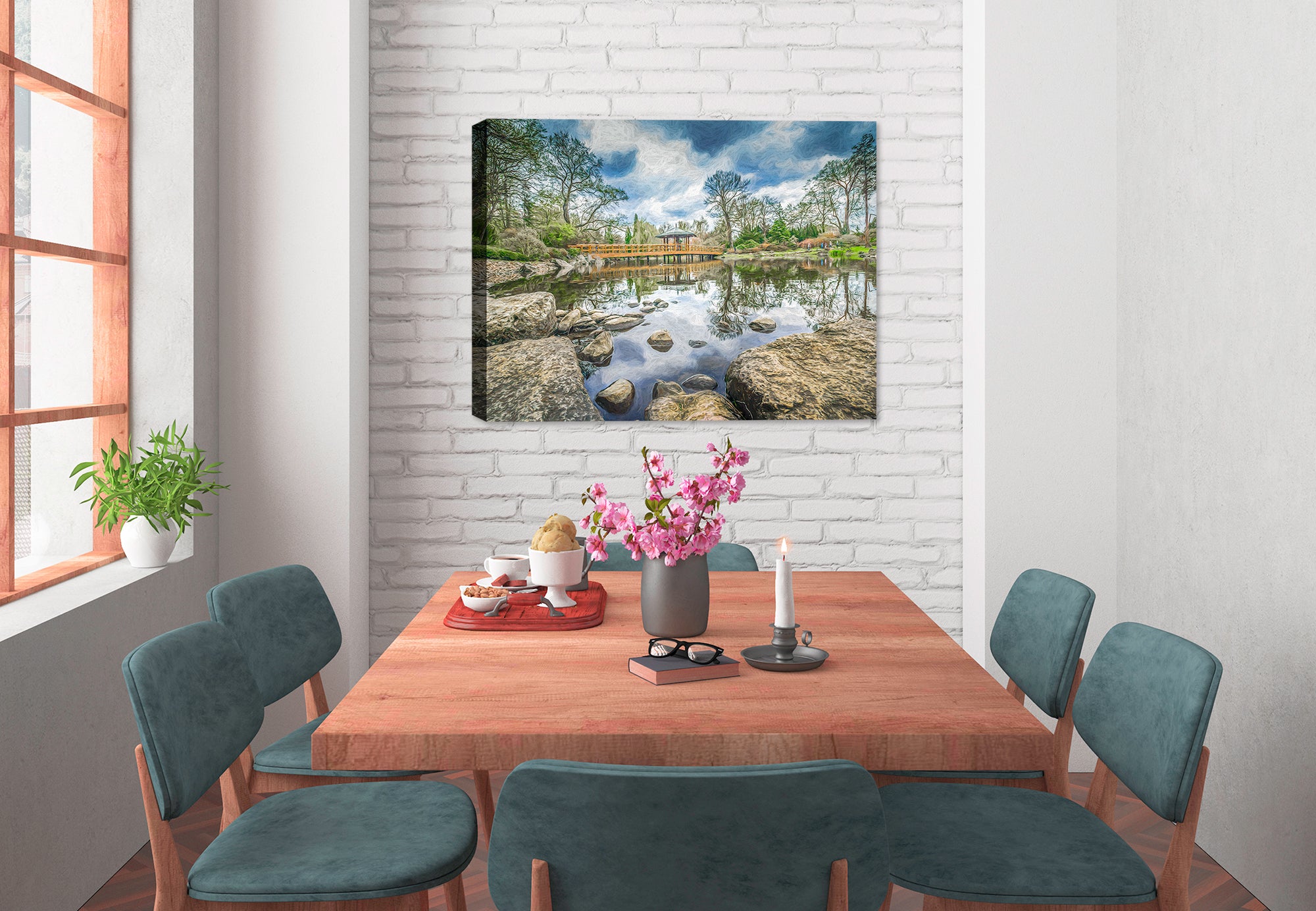Walk in the Park Canvas Wrapped - Dinning Room 