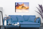 Tree in Fog - Fine Art Photography on Canvas - Hung on Living Room Wall