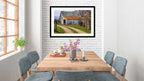 PX028-Barn - Framed Black on Dinning Room Wall
