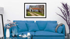 PX028-Barn - Framed Black on Living Room Wall