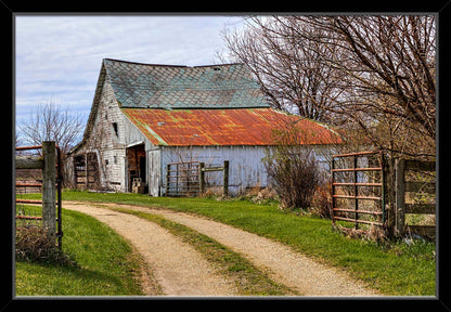 PX028-Barn - Framed Black