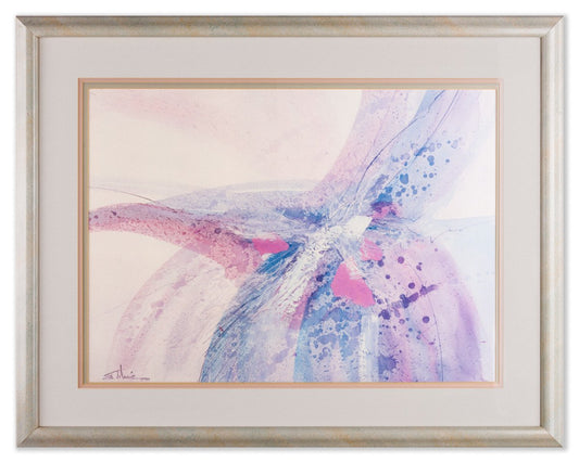 Aloa II  by Eva Macie - Original Mixed Media Watercolor - Framed Art