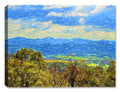 View from the Mountains - Fine Art Painting on Canvas