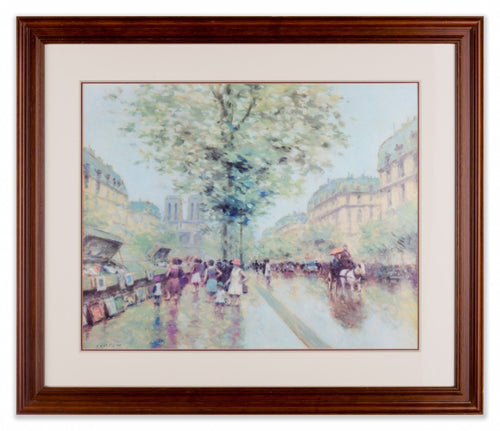 Bouqinistes Paris - by Andre Gisson - Framed Art - Framed Art