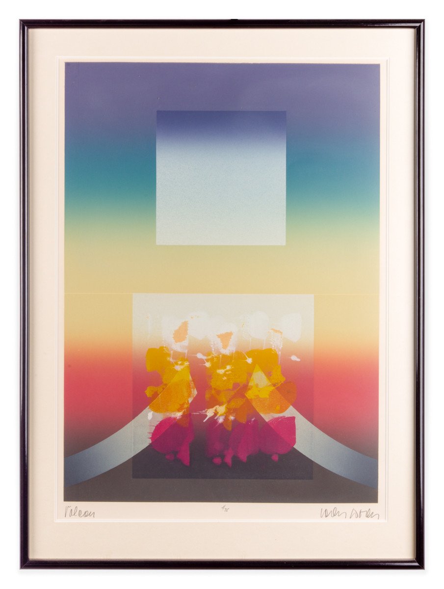 Valcan by Worln (Signed Lithograph) 4/25 - Framed Art