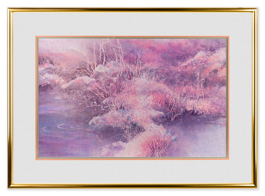 Untitled Lithograph- by Katherine Chang Liu - Framed Art